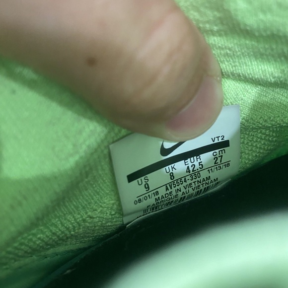 Nike Rise React Flyknit Shoes Lime Blast/Black [AV5554-330] Men’s Size 9 - Rare main image 5